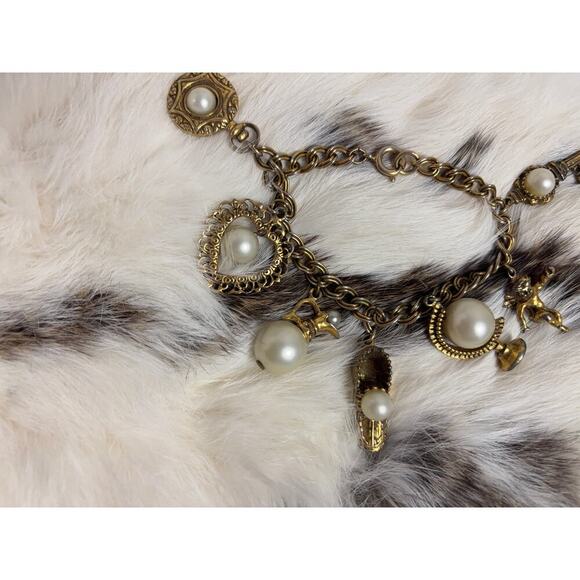 B7 Circo Victorian Style Charm Bracelet Vintage Rare Statement Collector Royal - Picture 4 of 12